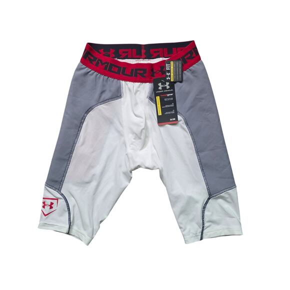 Under Armour Baseball Slider Shorts Men’s M White NWT - Picture 1 of 7